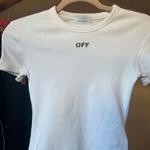 Women’s ‘Off White’ Fitted Tshirt